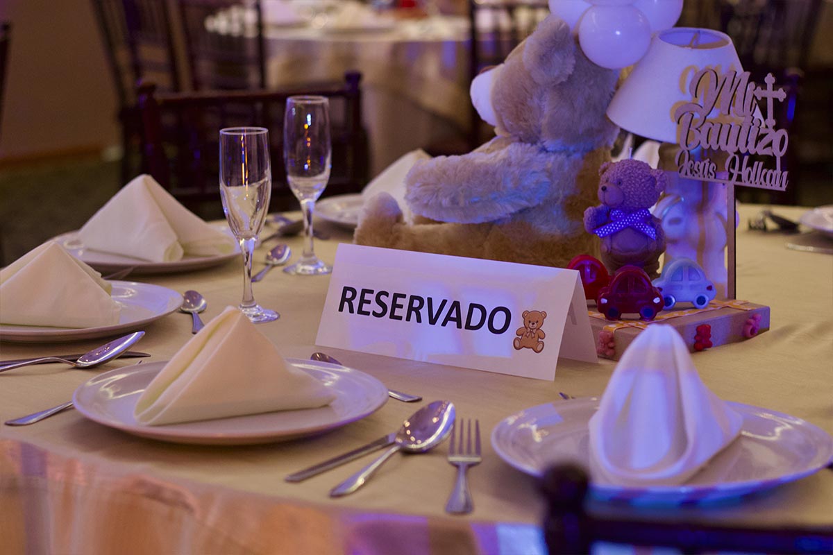 Celebración de bautizo en salón de eventos Durango