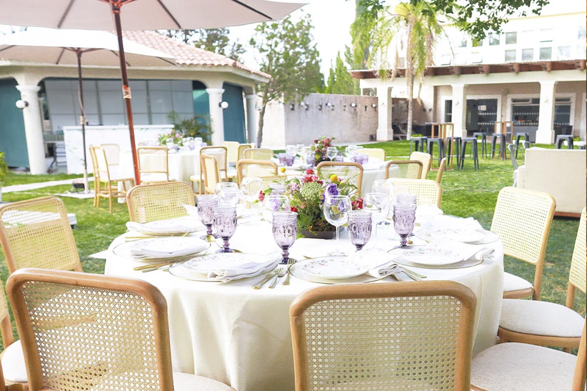 Jardín de eventos para celebraciones al aire libre en Durango